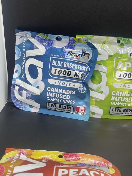 FLAV 1000MG LIVE RESIN CANNABIS INFUSED GUMMY RINGS 🔥🔥🔥 ON SALE