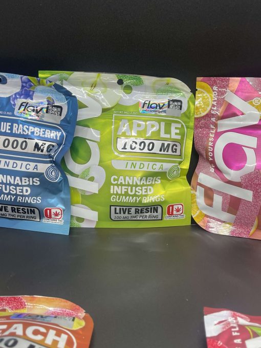 FLAV 1000MG LIVE RESIN CANNABIS INFUSED GUMMY RINGS 🔥🔥🔥 ON SALE