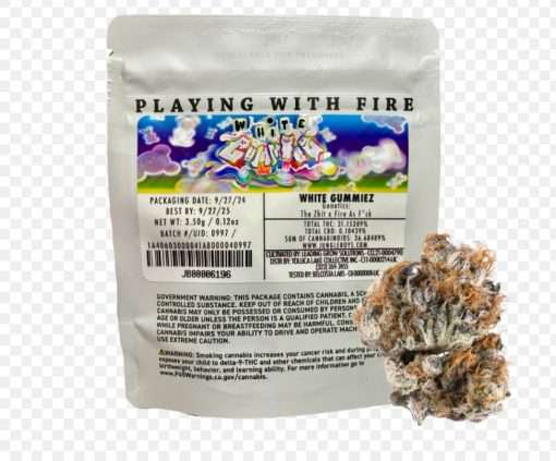 WHITE GUMMIEZ  3.5g (jungle Boys) HYBRID 🔥🔥35%total THC
