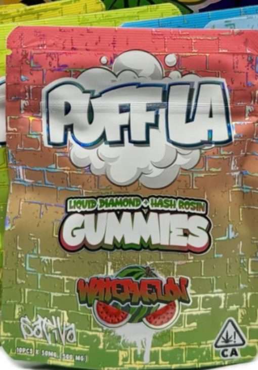 Puff LA LIQUID DIAMOND Gummies HASH ROSIN NEW 500mg