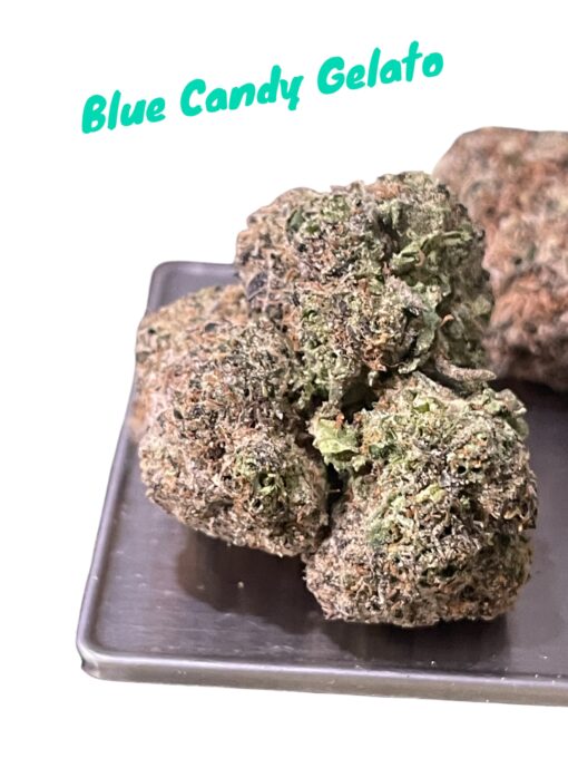 BLUE CANDY GELATO 28grams HYBRID OZ ON SALE 30%THC CRAFT CANNABIS
