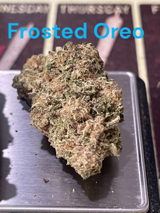 FROSTED OREO  7 GRAMS INDICA ON SALE 28%THC QUARTER