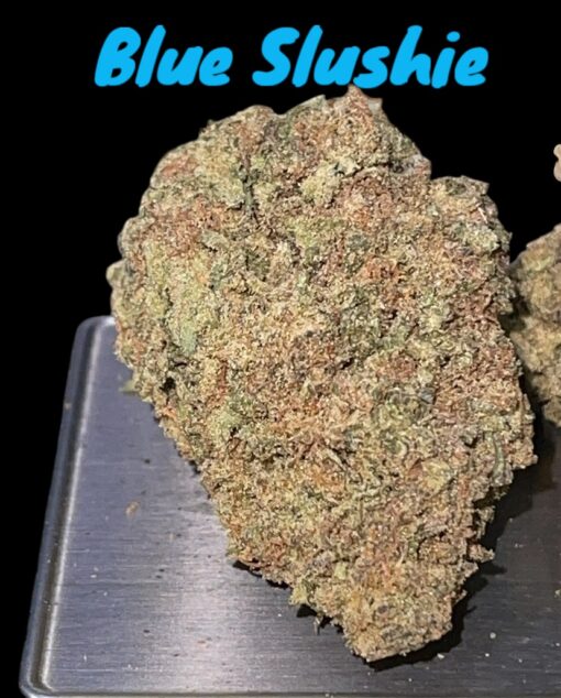 BLUE SLUSHIE 28grams HYBRID 28%THC OZ ON SALE