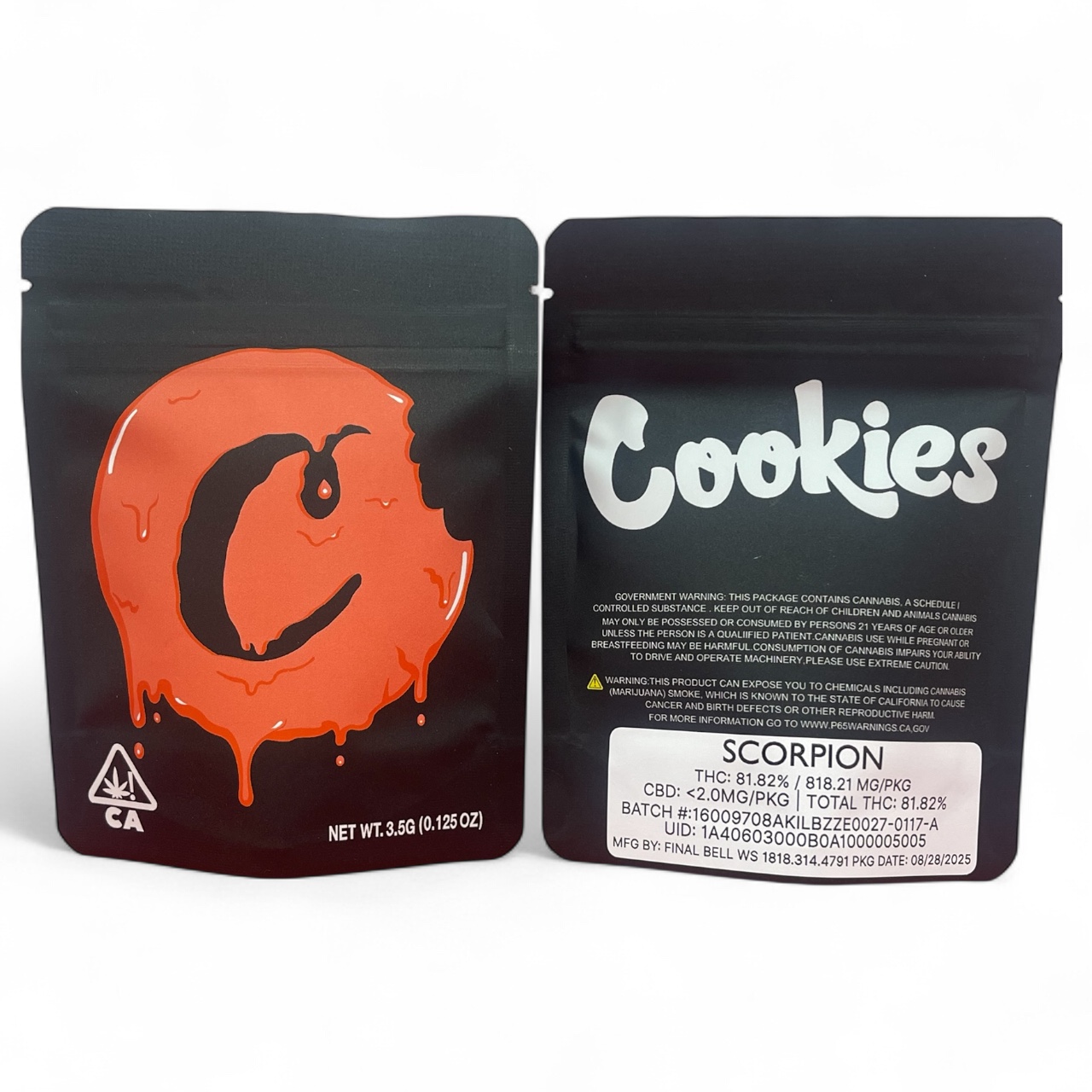 SCORPION by COOKIES 3.5G INDICA SCORPION by COOKIES 3.5G INDICA