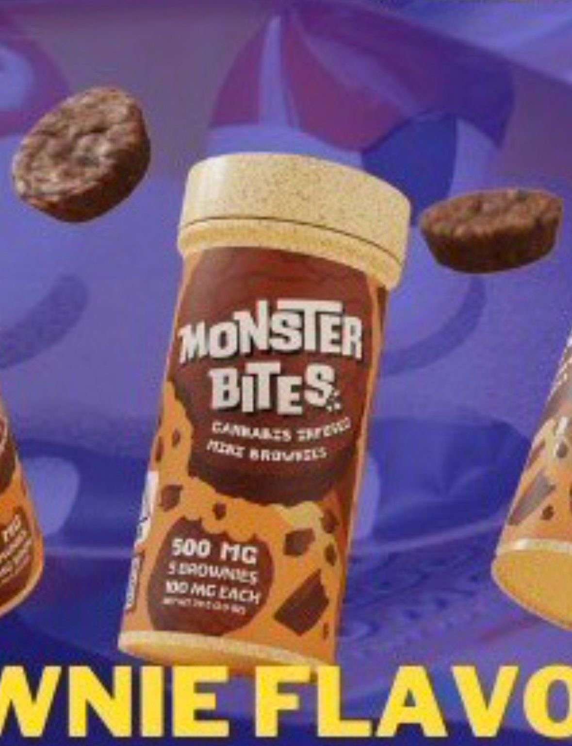MONSTER BITES BY LOUD 🔥🔥 500mg MINI BROWNIES on SALE MONSTER BITES BY LOUD 🔥🔥 500mg MINI BROWNIES on SALE