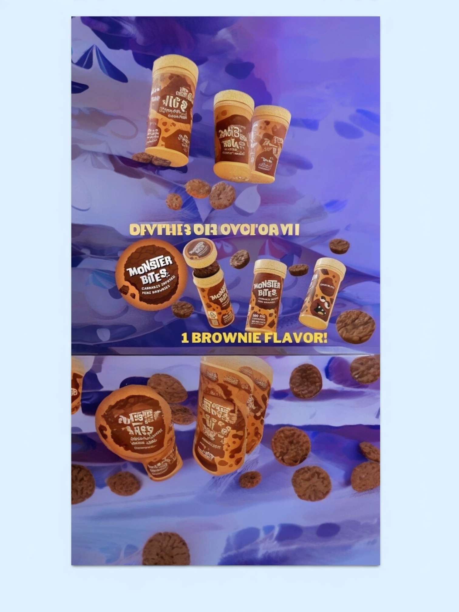 MONSTER BITES BY LOUD 🔥🔥 500mg MINI BROWNIES on SALE MONSTER BITES BY LOUD 🔥🔥 500mg MINI BROWNIES on SALE