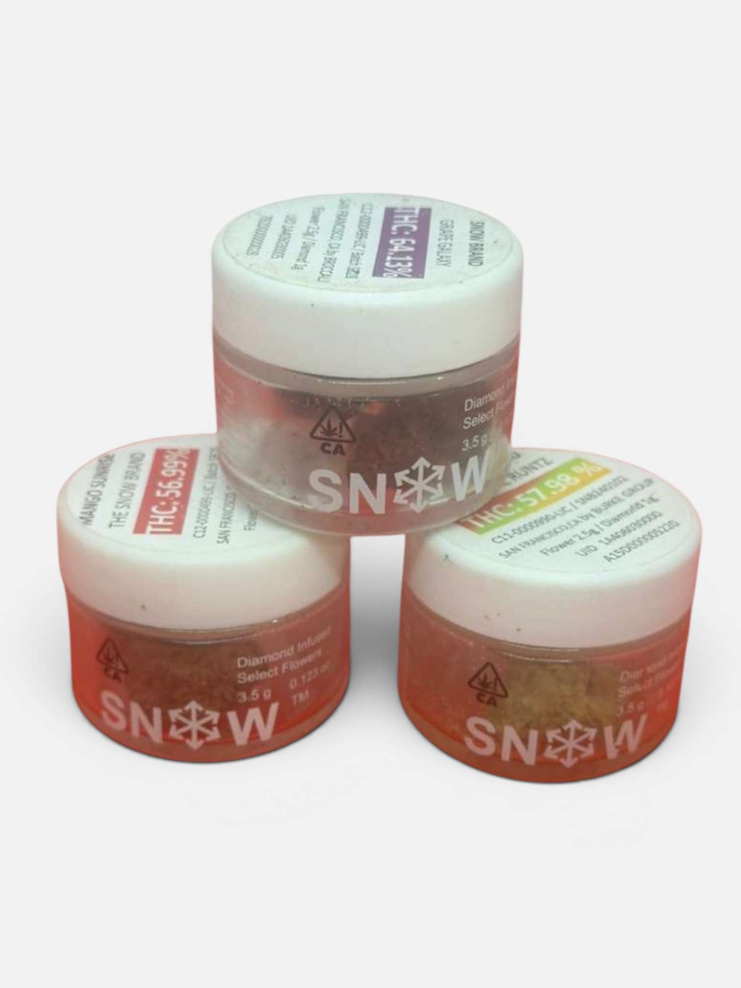 SNOW DIAMOND INFUSED DESIGNER FLOWER 56% – 64% THC ON SALE SNOW DIAMOND INFUSED DESIGNER FLOWER 56% – 64% THC ON SALE